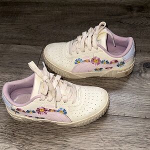 Puma Kids Sneakers Cream and Purple